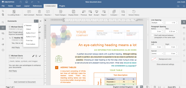 Sortie d’ONLYOFFICE v7.0