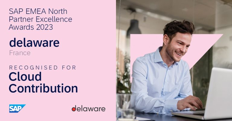 delaware France remporte le SAP EMEA North Partner Excellence Award 2023 – Cloud Contribution
